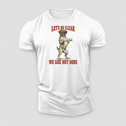 Boxer Dog Declarations Cotton T-Shirt – White