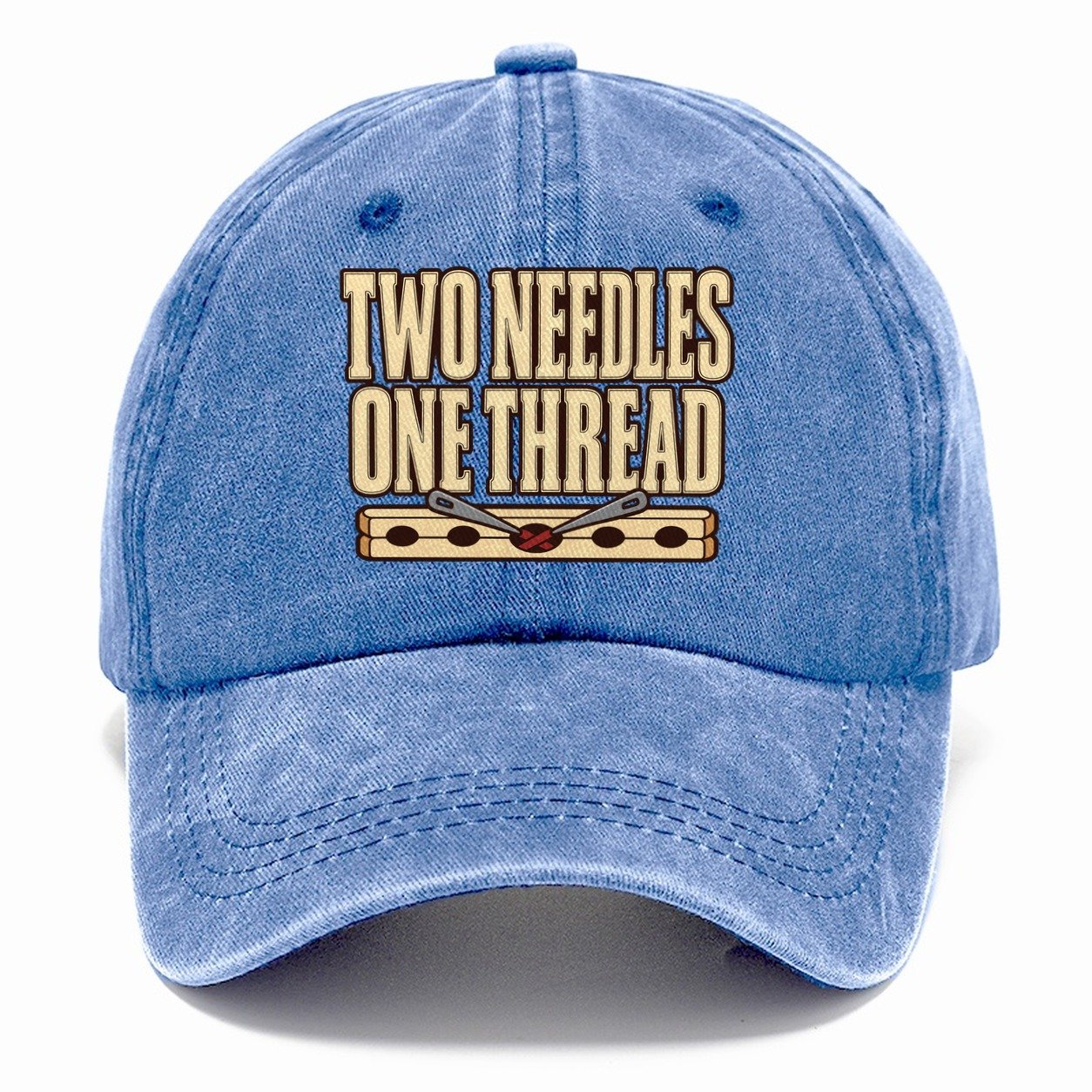Two Needles One Thread Leathercraft Classic Cap – Summer Sky