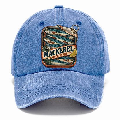 Mackerel Tin Stack Fishing Club Classic Cap – Summer Sky