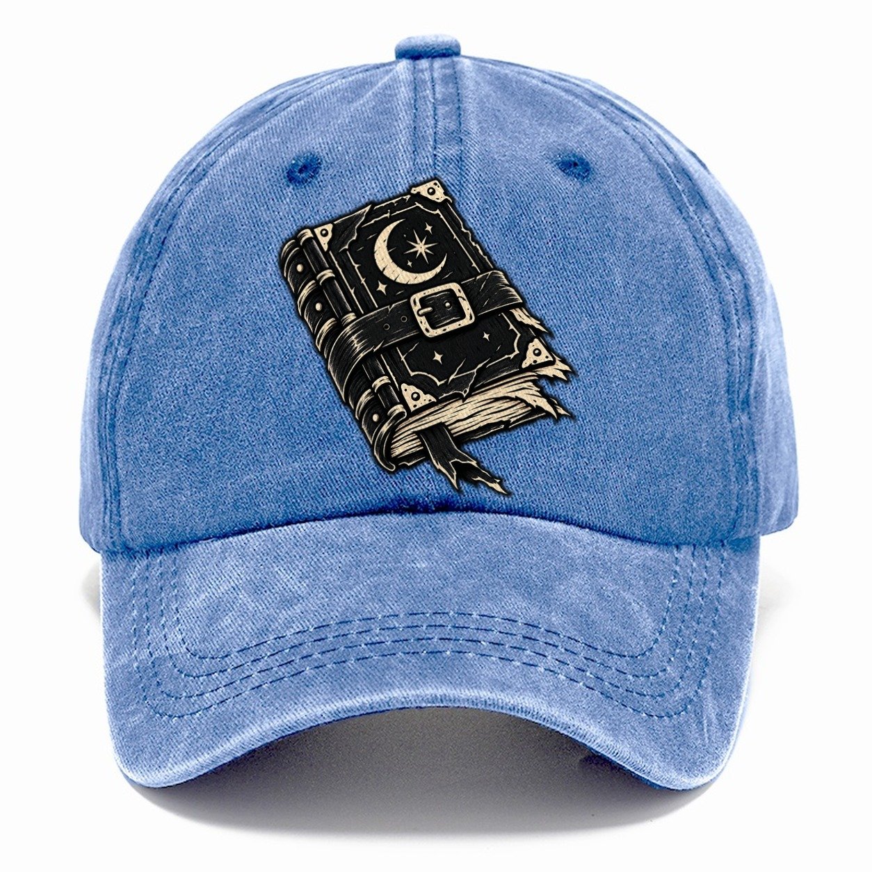 Clasped Spellbook Witch Magic Classic Cap – Summer Sky