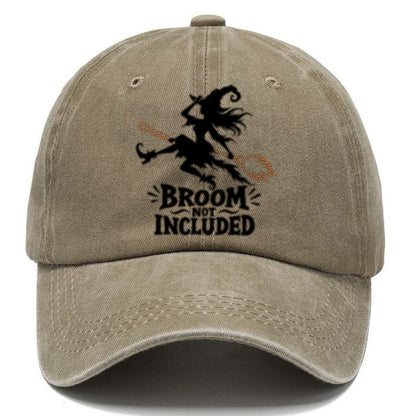Broom Not Included Slogan Witch Magic Classic Cap – Warm Sand