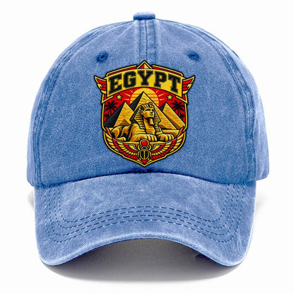 Egypt Retro Badge Country Logos Classic Cap – Summer Sky