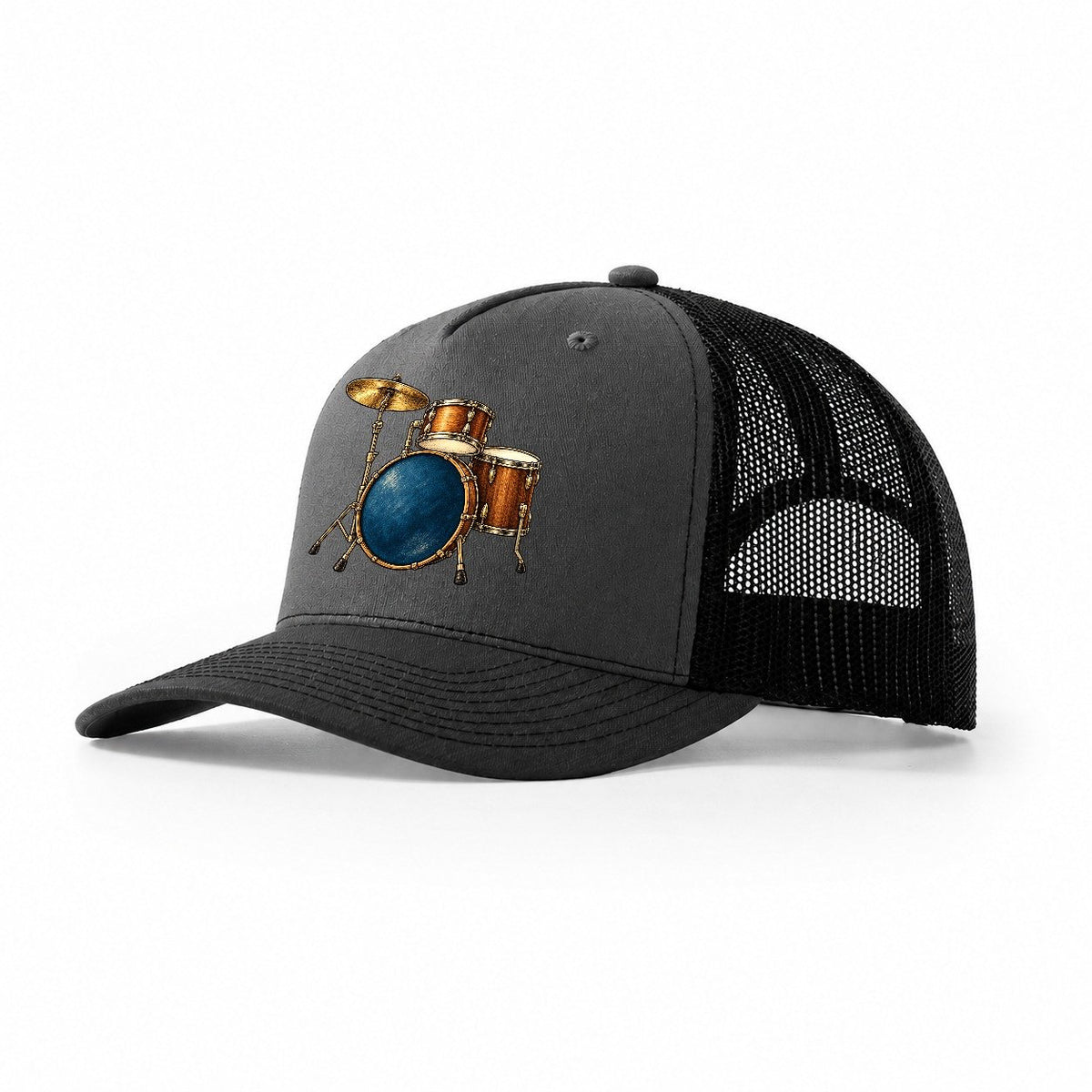 Compact Midnight Jazz Kit Pastimes Companions Trucker Hat – Dark Grey Black