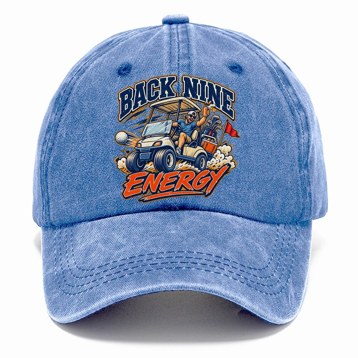 Back Nine Energy Golf Life Classic Cap – Summer Sky