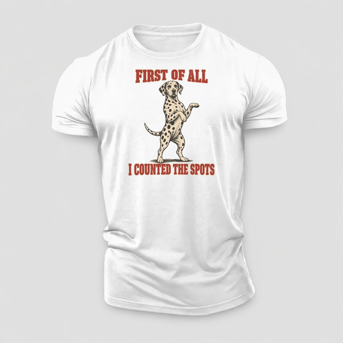 Dalmatian Dog Declarations Cotton T-Shirt – White
