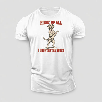 Dalmatian Dog Declarations Cotton T-Shirt – White