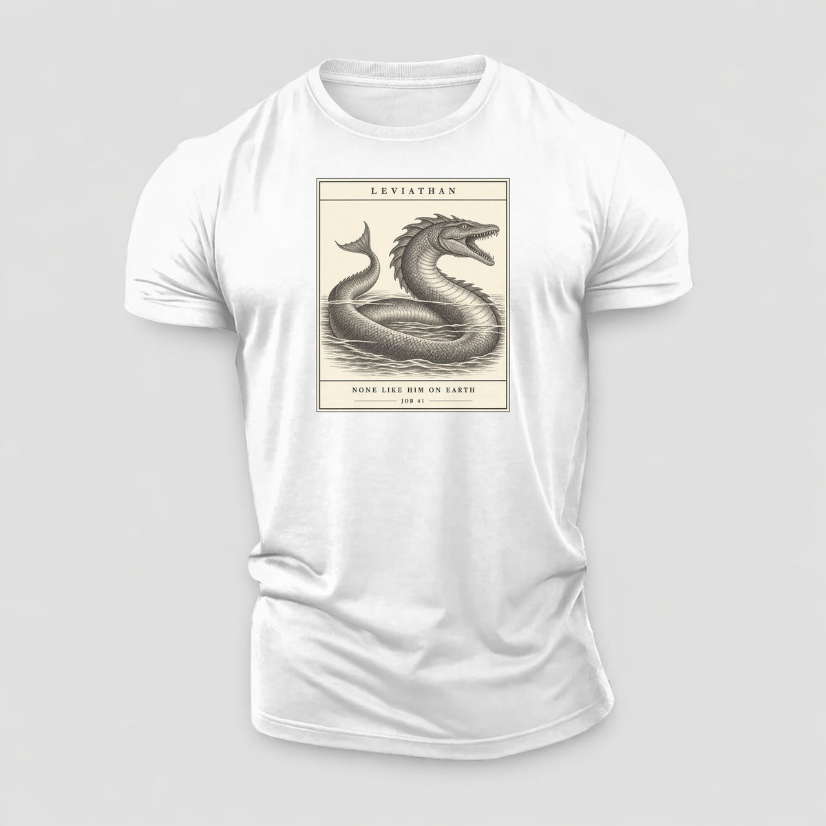 Leviathan Specimen Plate Creature Canticle Cotton T-Shirt – White