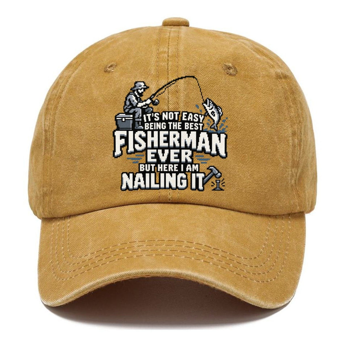 Best Fisherman Ever Nailing It Classic Cap – Golden Harvest
