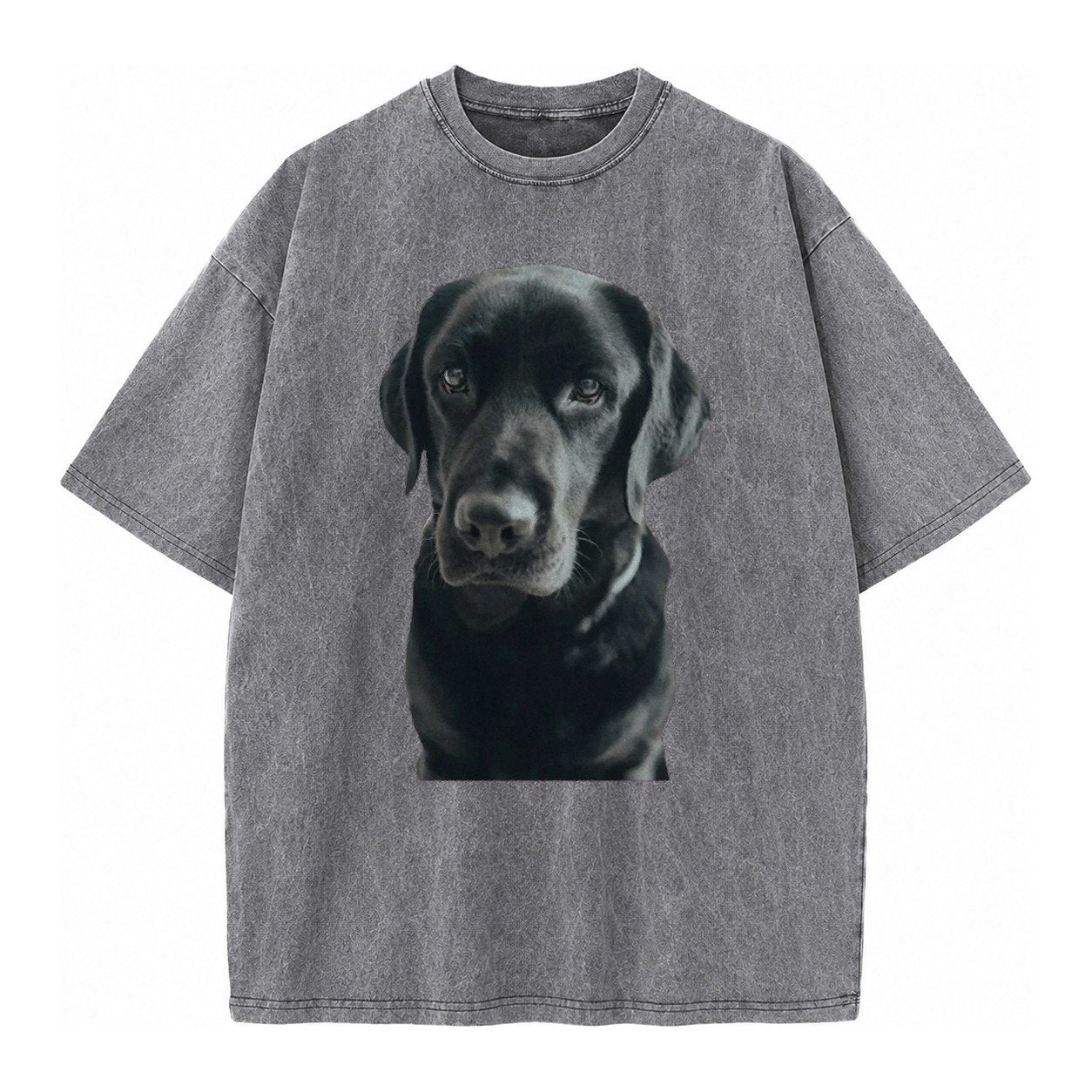Black Labrador Vintage T-shirt – Grey