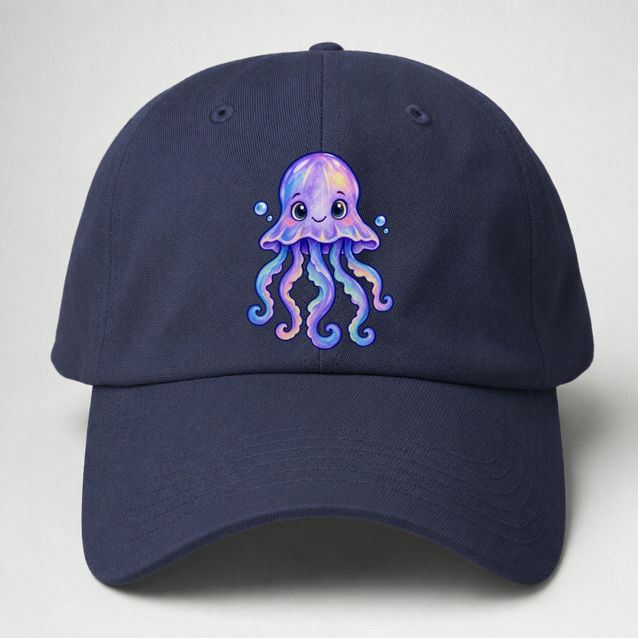 Jellyfish Front Glow Sea Sprite Baseball Cap – Twilight Navy