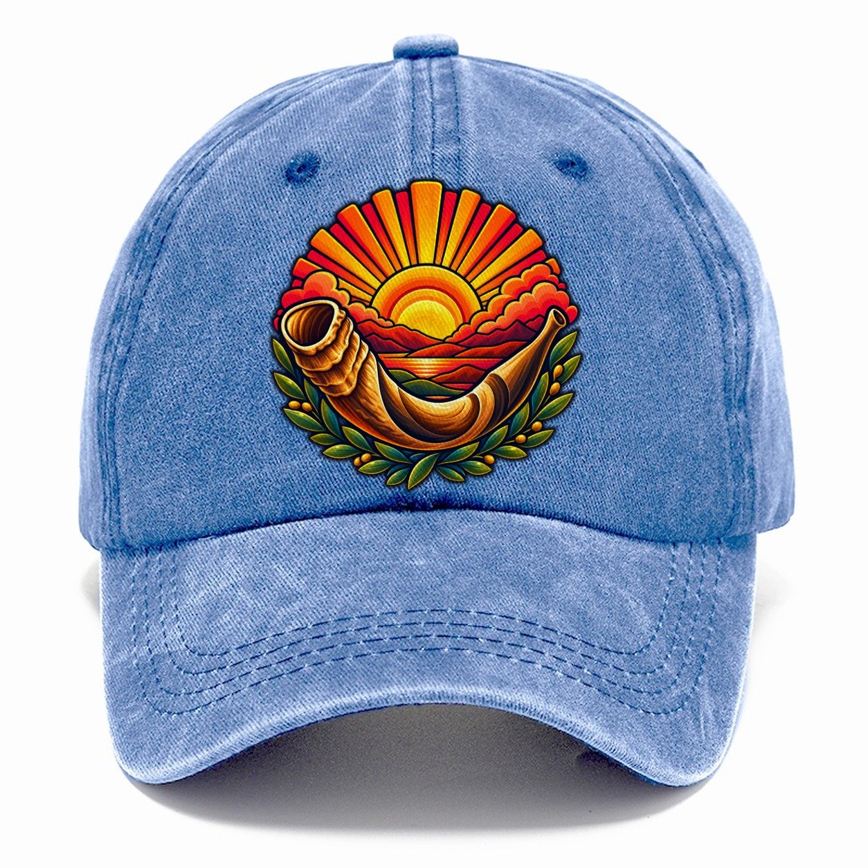 Shofar Sunrise Judaism Heritage Classic Cap – Summer Sky