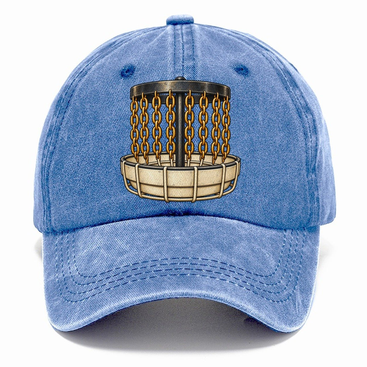 Chain Basket Disc Golf Classic Cap – Summer Sky