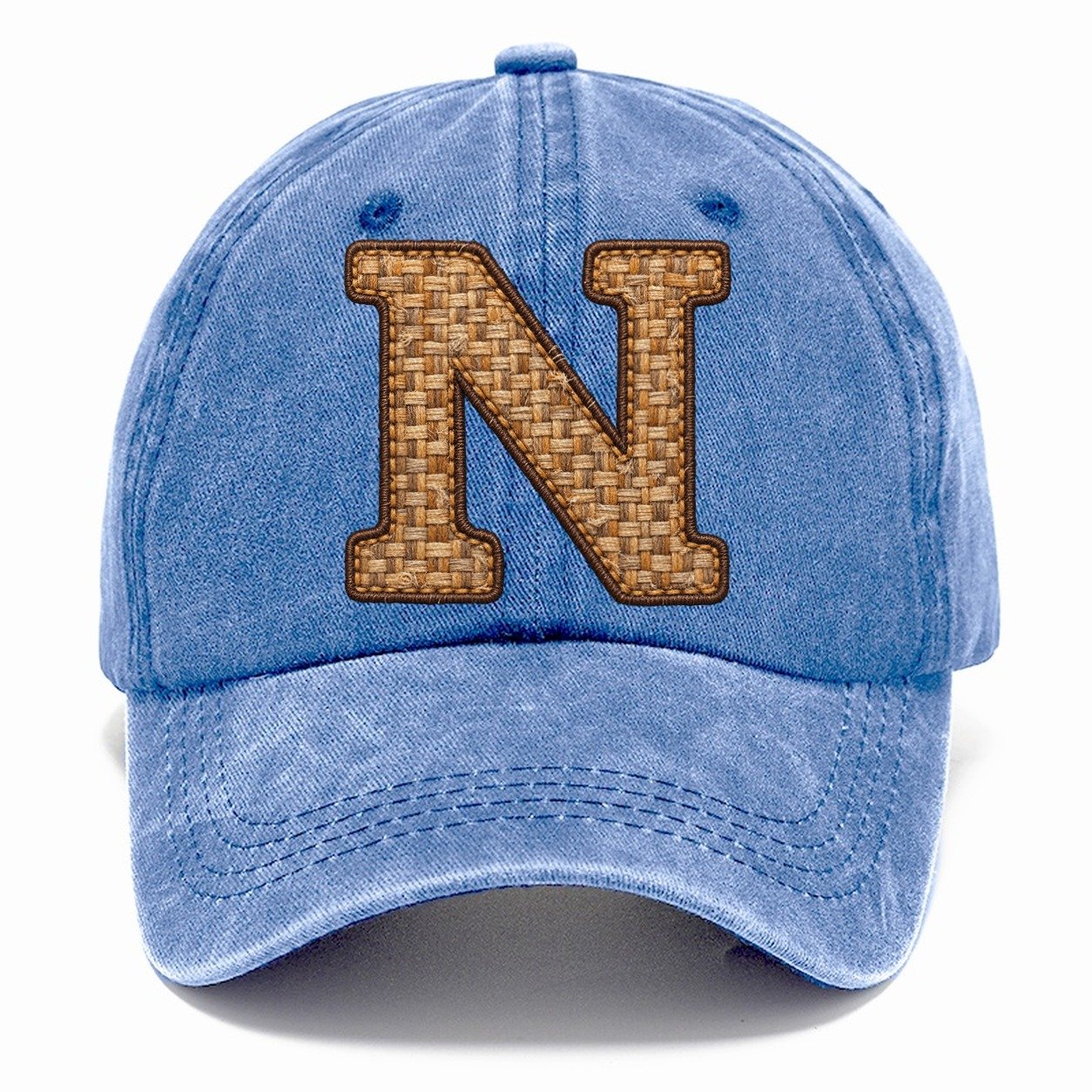 Woven Tweed N Monogram Classic Cap – Summer Sky