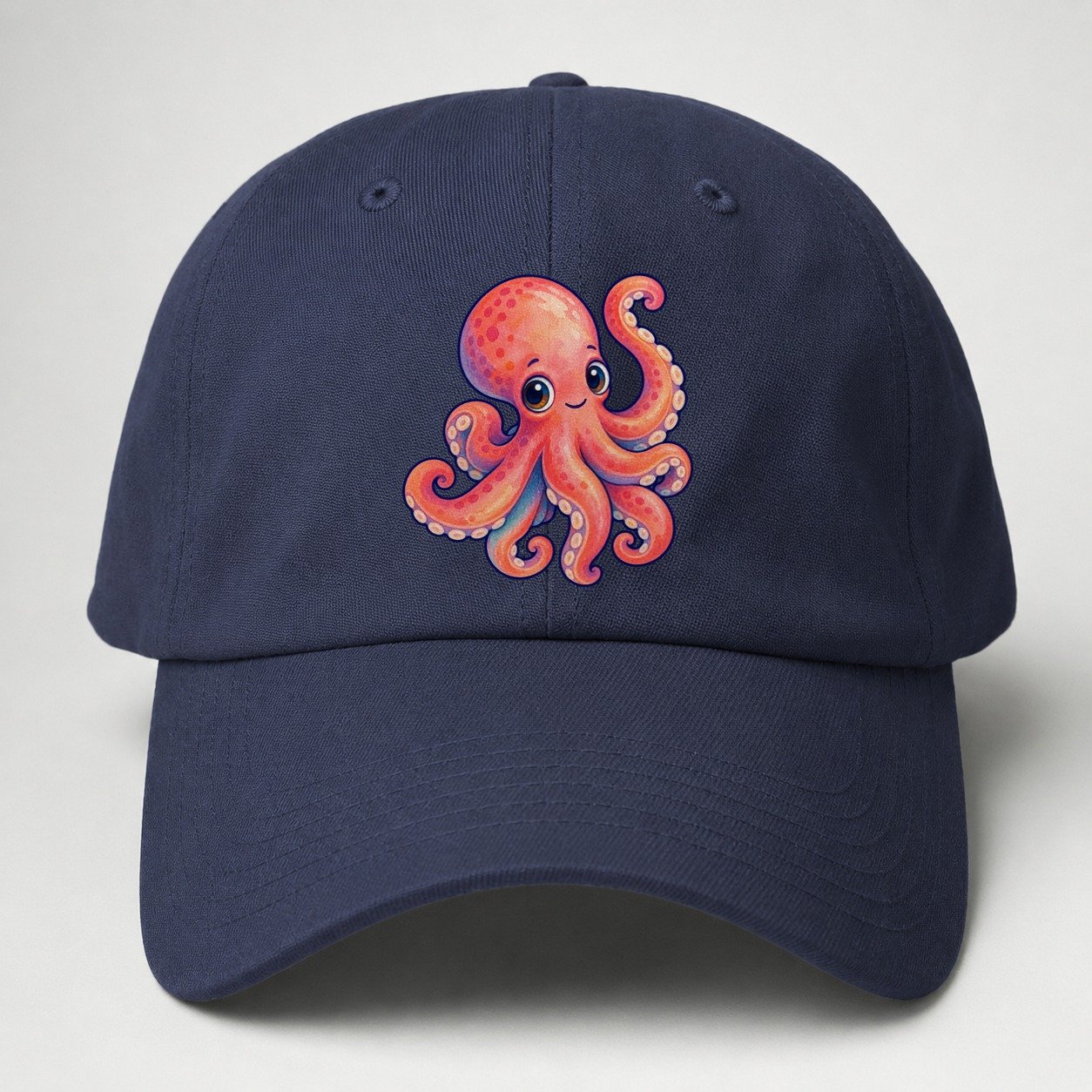 Octopus Tucked Curl Sea Sprite Baseball Cap – Twilight Navy