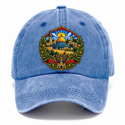 Golden Dome Skyline Jerusalem Classic Cap – Summer Sky