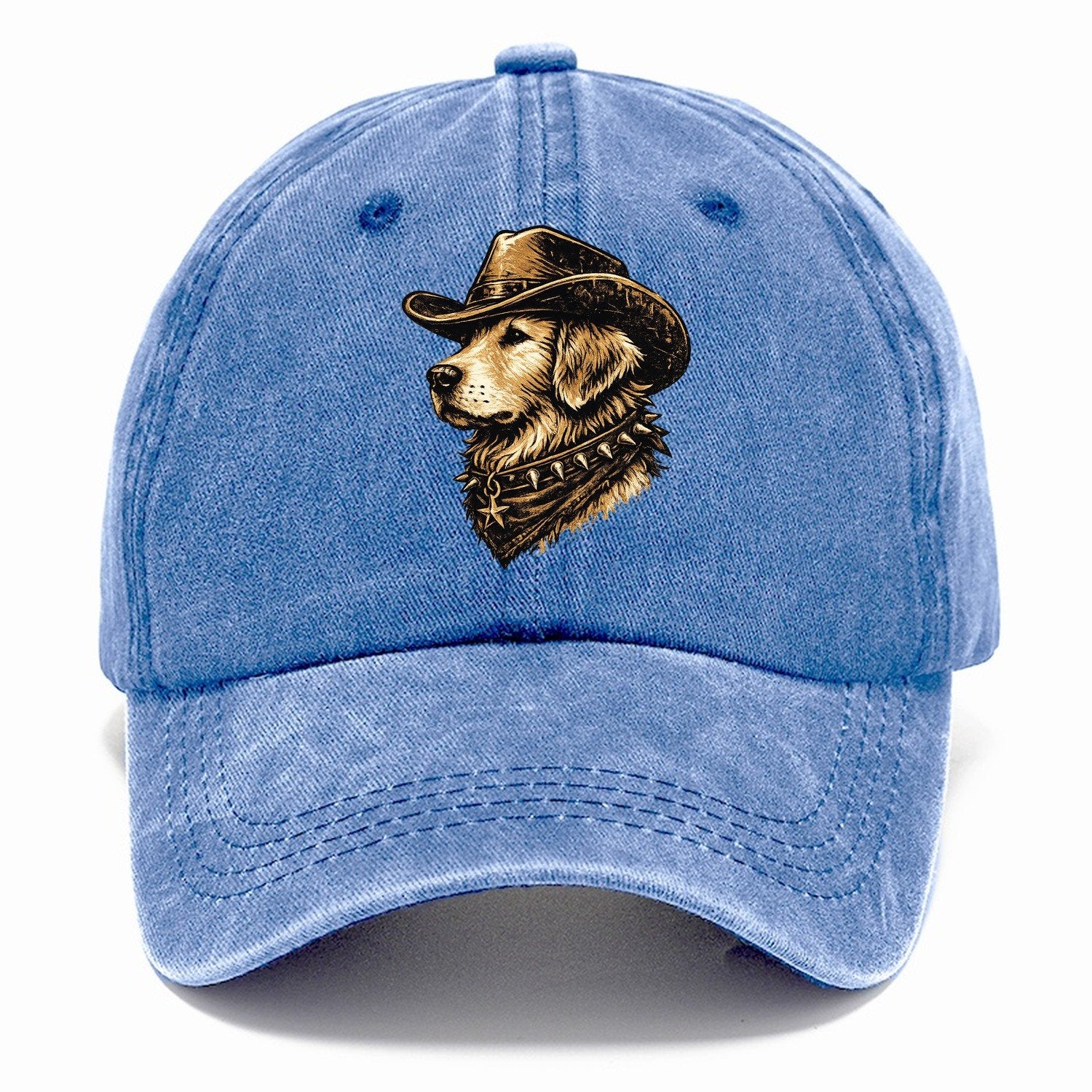 Golden Retriever Western Outlaw Classic Cap – Summer Sky