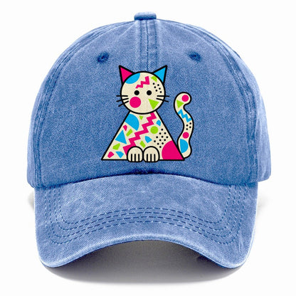Triangle Cat Crazy Styles Classic Cap – Summer Sky