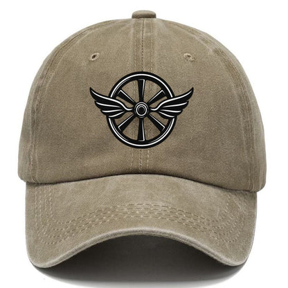 Winged Bicycle Wheel Cycling Life Classic Cap – Warm Sand