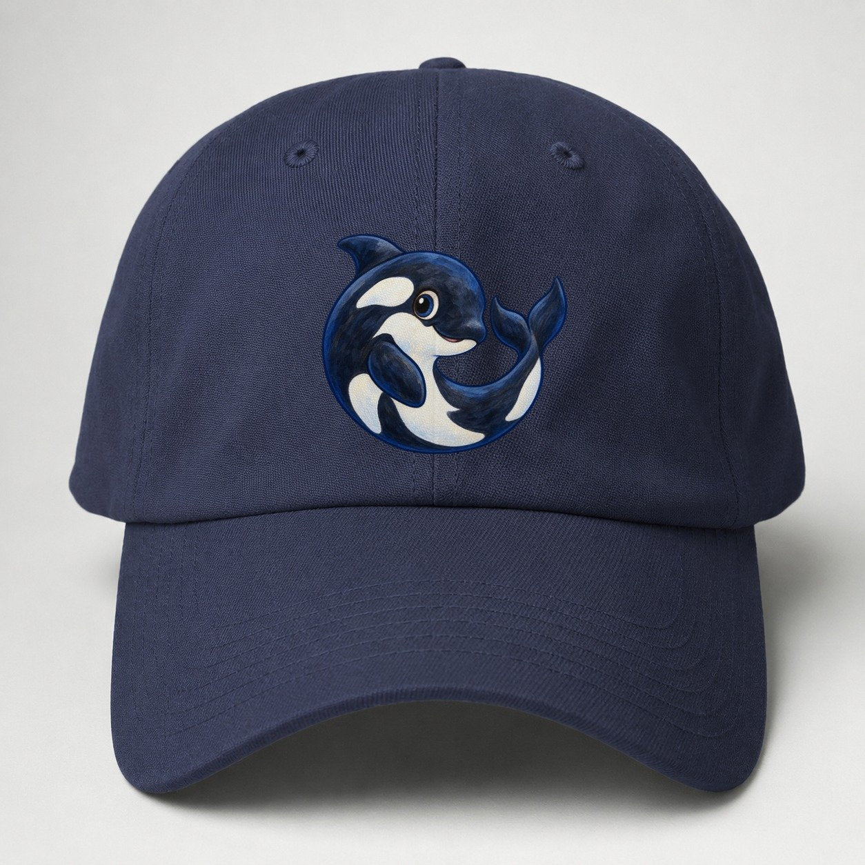 Orca Moon Curl Sea Sprite Baseball Cap – Twilight Navy