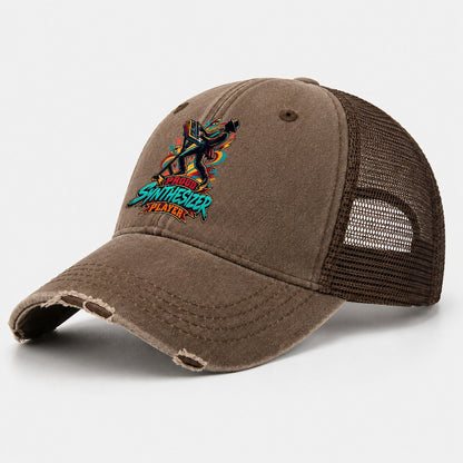 Proud Synthesizer Player Music Instruments Washed Trucker Hat – Coffee