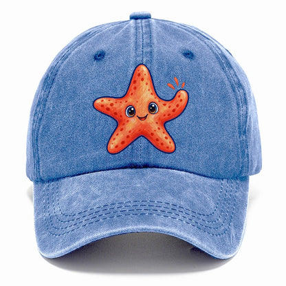 Starfish Front Cheer Sea Sprite Classic Cap – Summer Sky