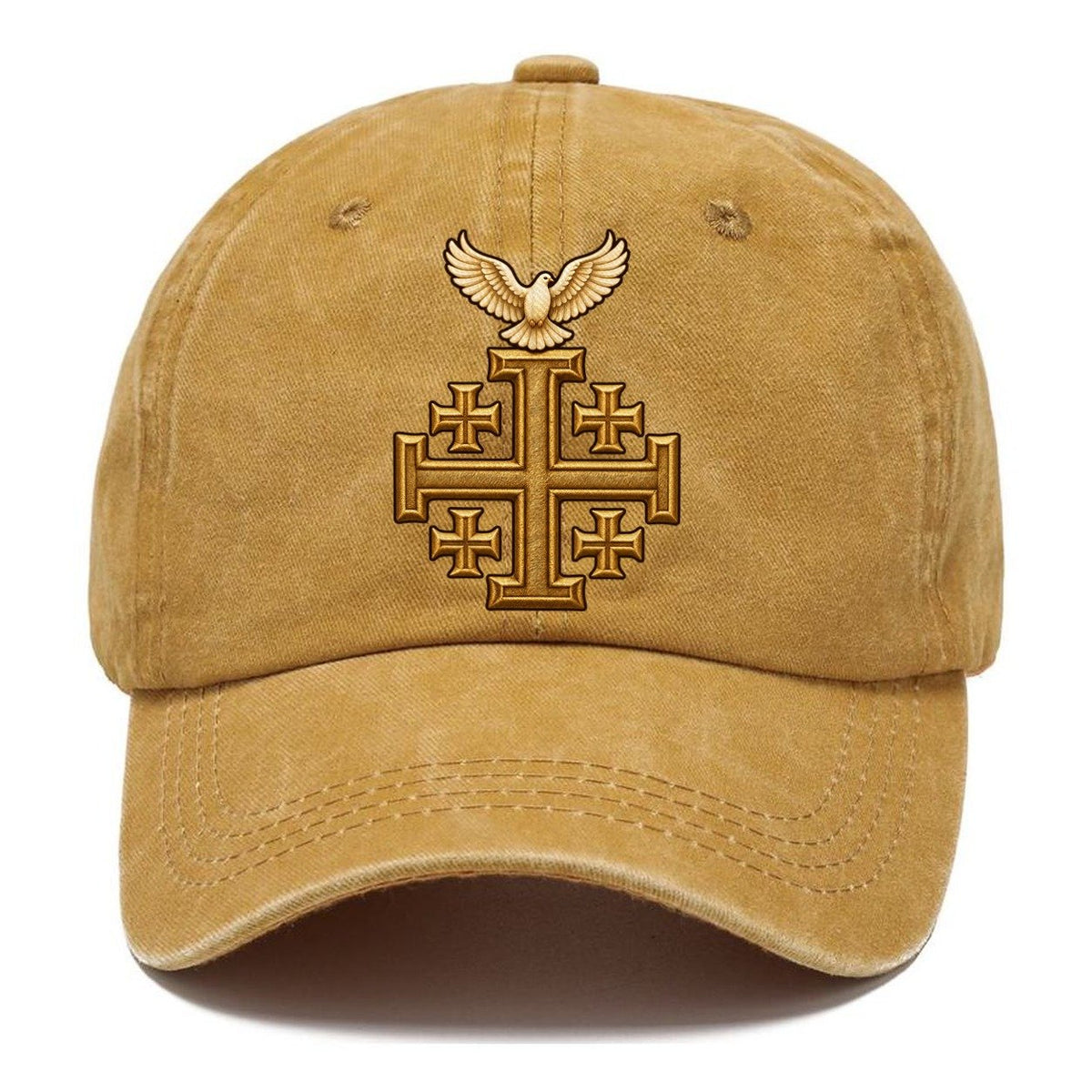 Jerusalem Cross Dove Fan Favorites Classic Cap – Golden Harvest