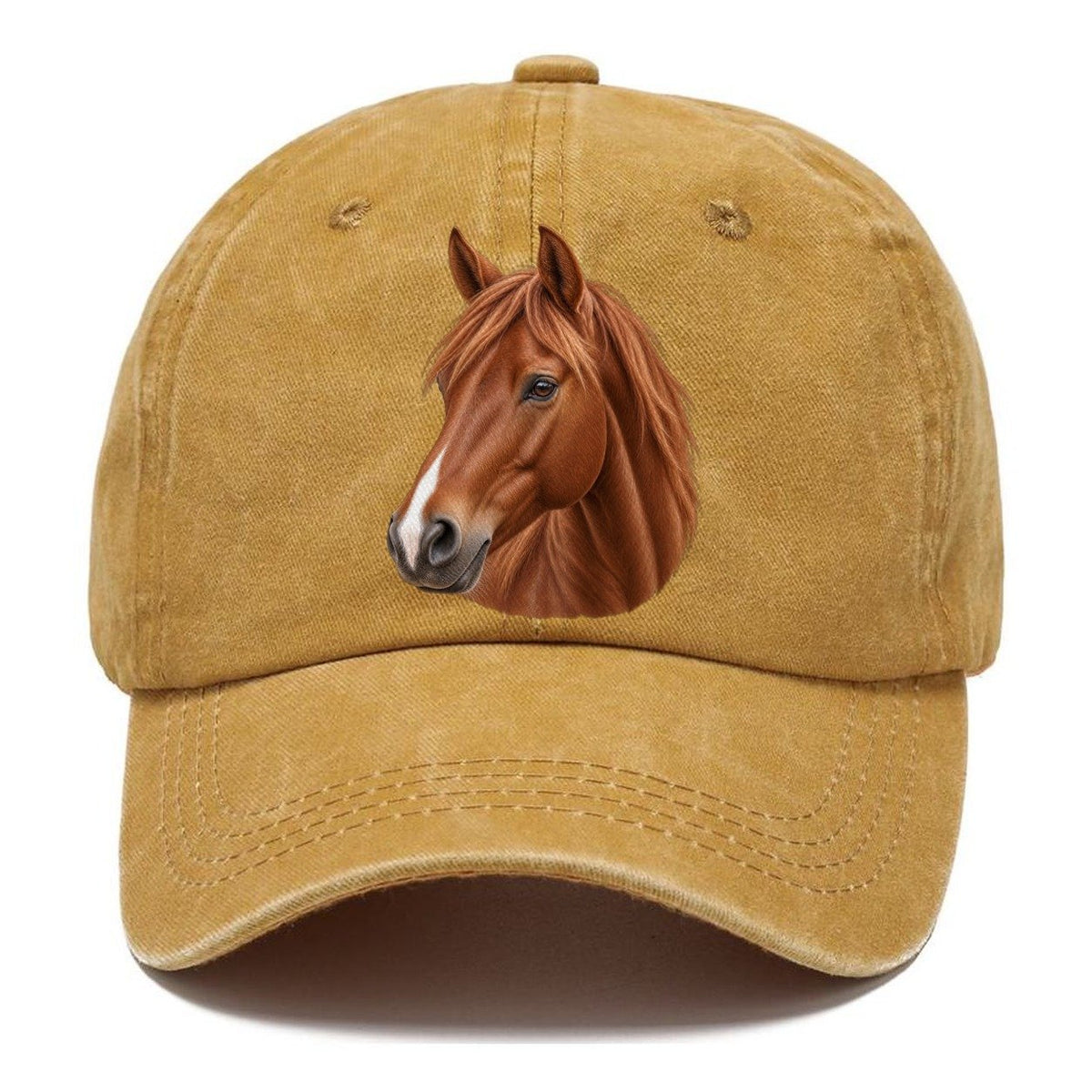 Chestnut Horse Gentle Muzzle Pastimes Companions Classic Cap – Golden Harvest