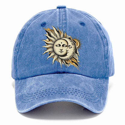 Celestial Harmony Kinetic Collage Classic Cap – Summer Sky