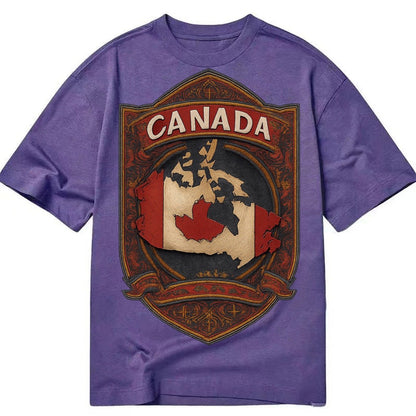 Canada Map Classic T-shirt – Purple