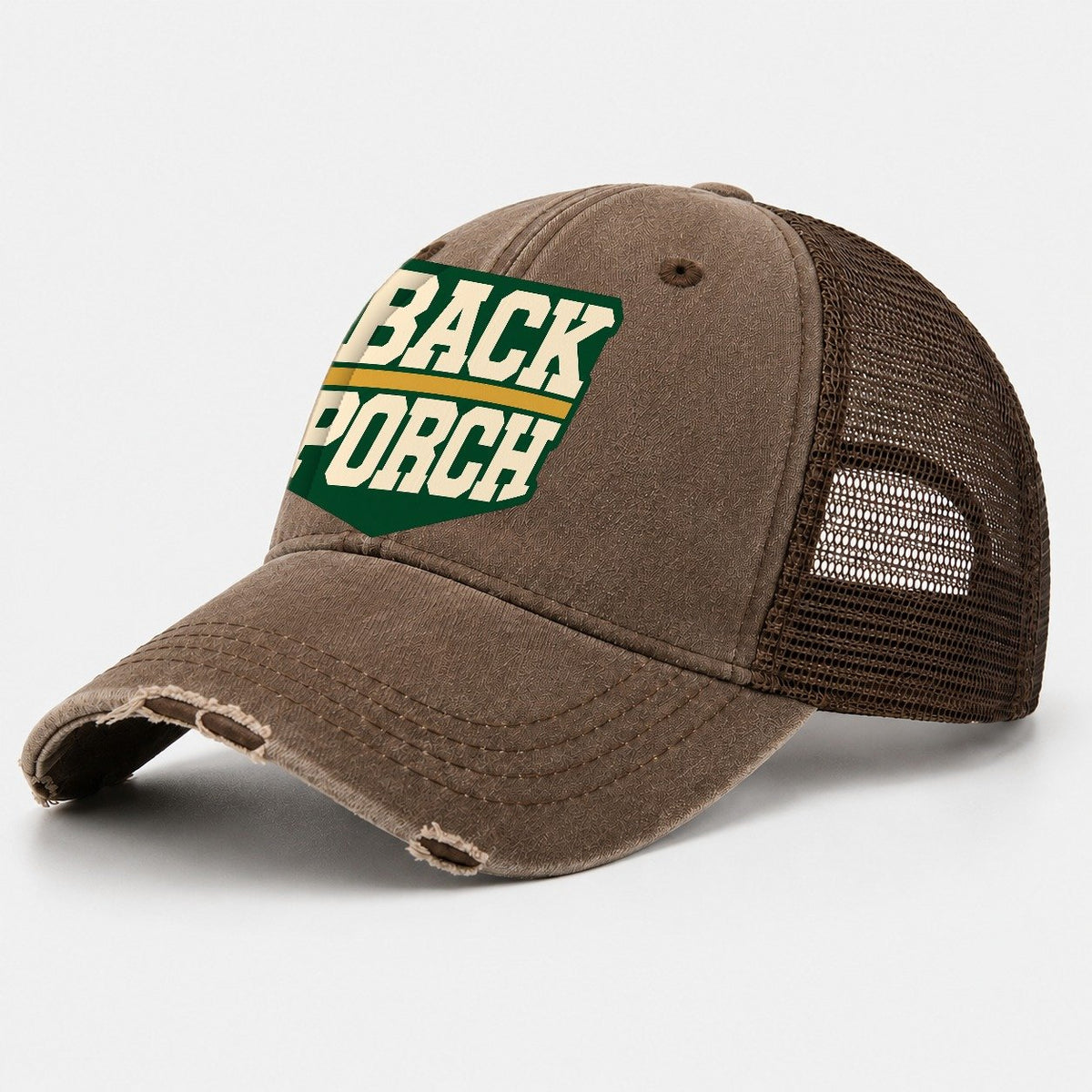 Back Porch Brew House Washed Trucker Hat – Coffee