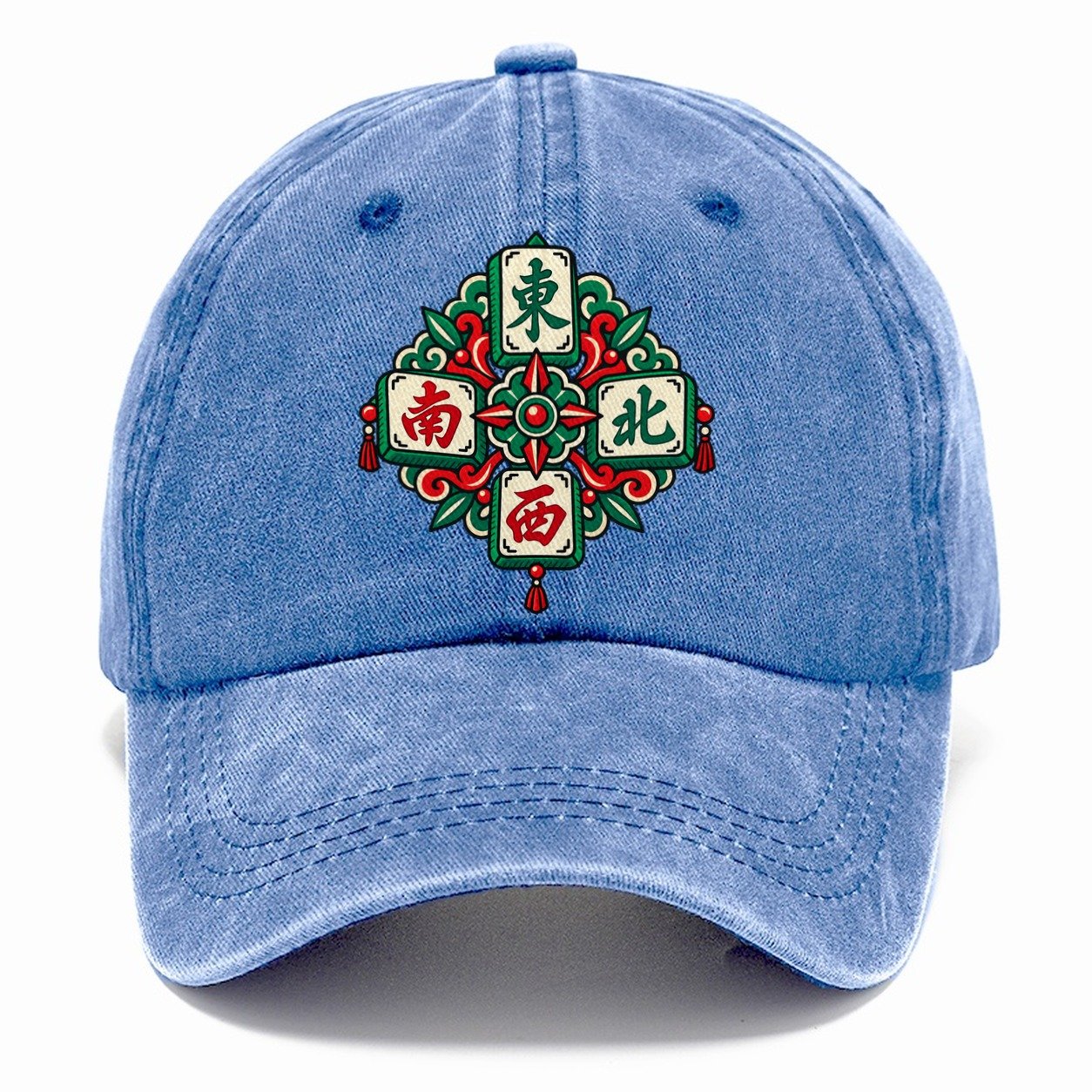Four Winds Mahjong Game Night Classic Cap – Summer Sky