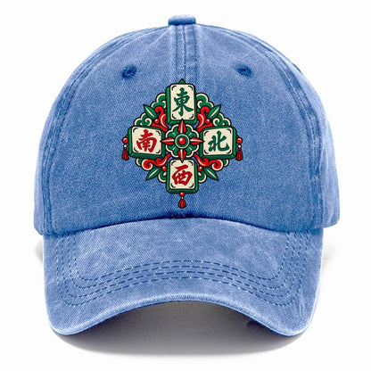 Four Winds Mahjong Game Night Classic Cap – Summer Sky