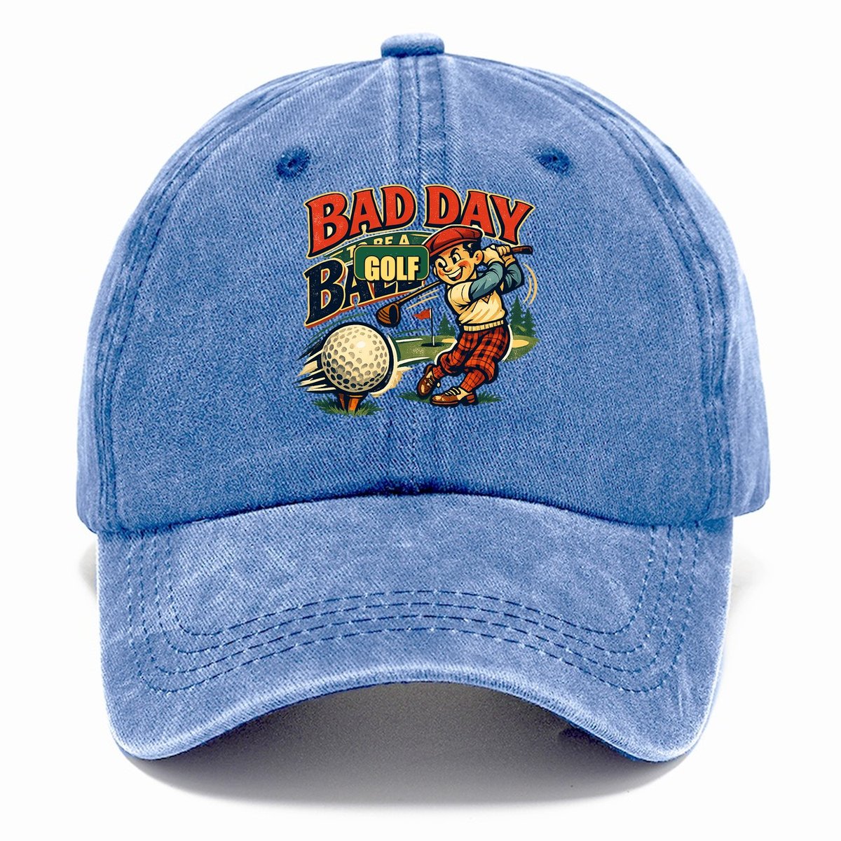Bad Day To Be A Golf Ball Classic Cap – Summer Sky