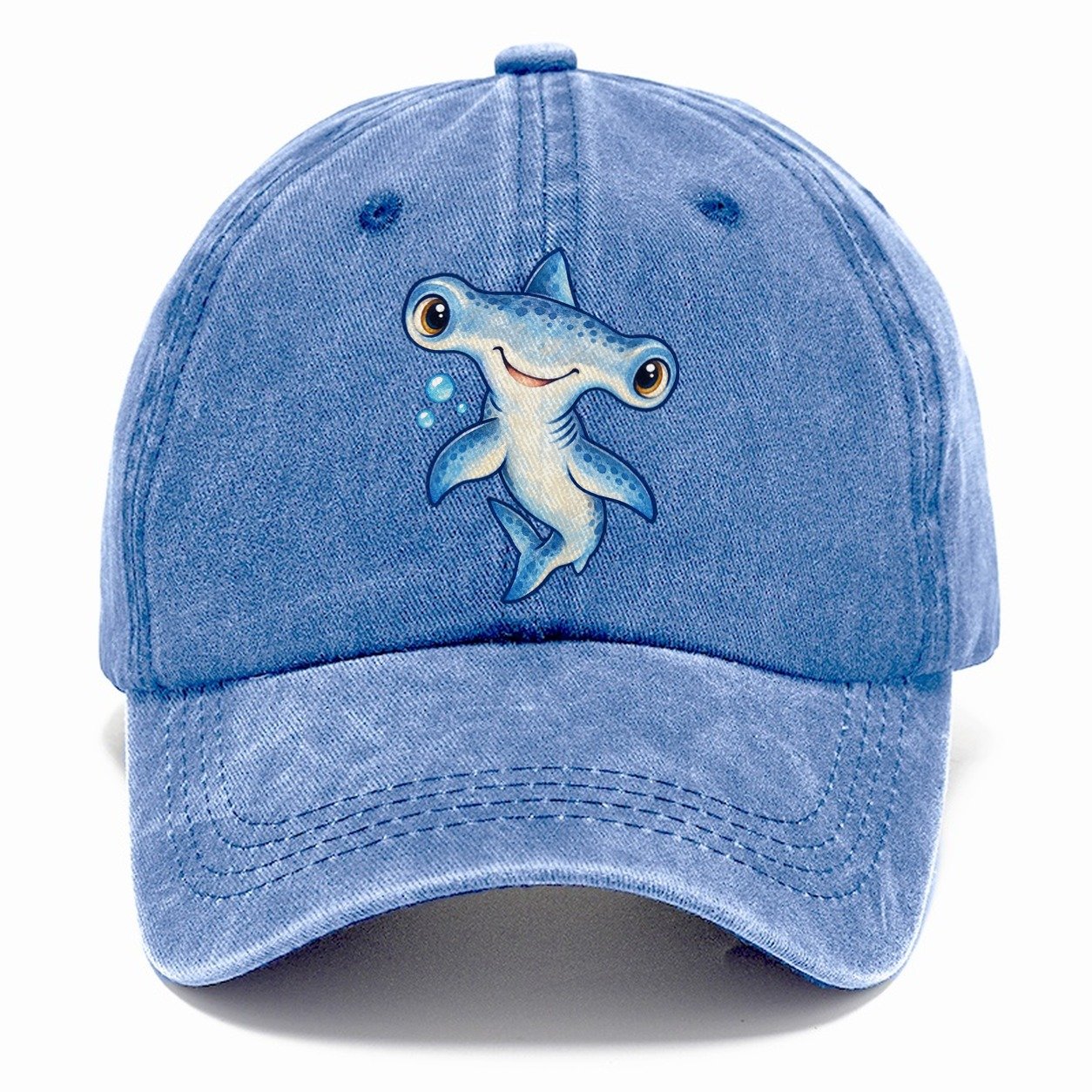 Hammerhead Shark Curious Tilt Sea Sprite Classic Cap – Summer Sky