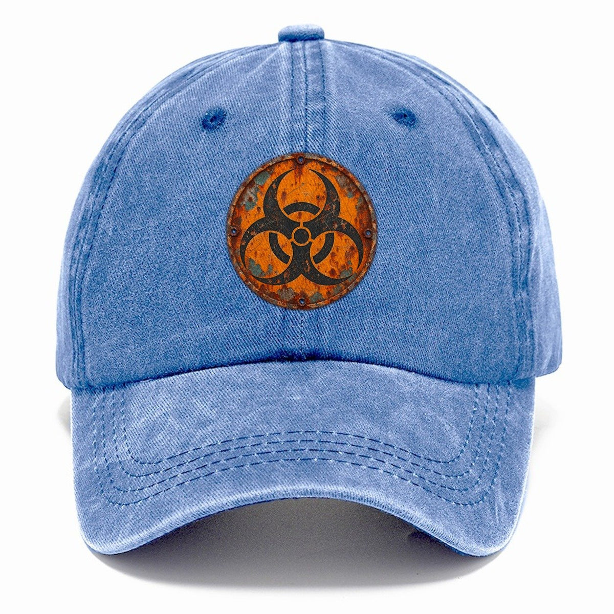 Biohazard Trefoil Weathered Sign Classic Cap – Summer Sky