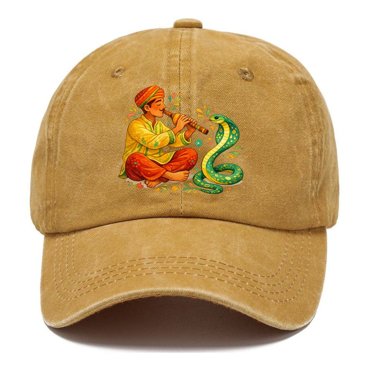 Snake Charmer Playing Flute Classic Cap – Golden Harvest