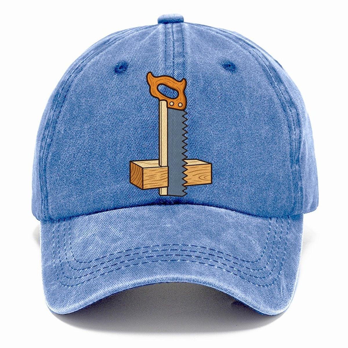 Saw Tooth Silhouette Woodworking Classic Cap – Summer Sky