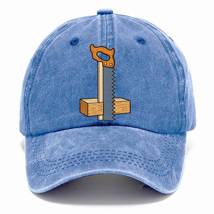 Saw Tooth Silhouette Woodworking Classic Cap – Summer Sky