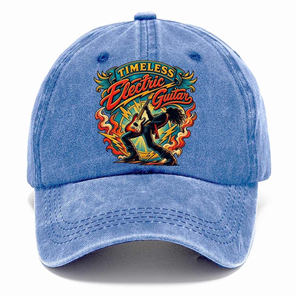 Timeless Electric Guitar Music Instruments Classic Cap – Summer Sky