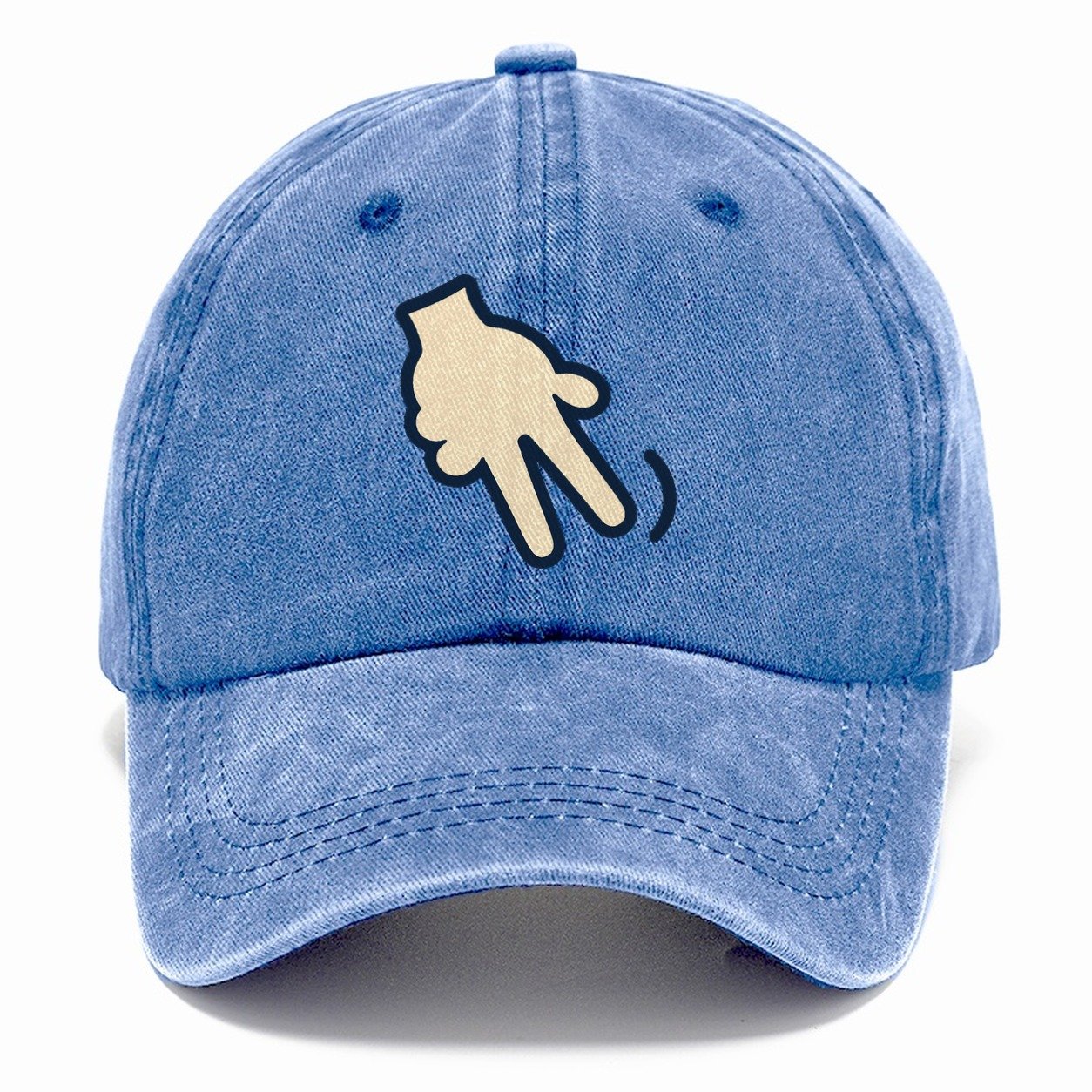 Doubles Hand Signal Behind Back Tennis Match Rituals Classic Cap – Summer Sky