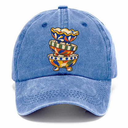 Footed Bowl Stack Clay Color Makers Classic Cap – Summer Sky