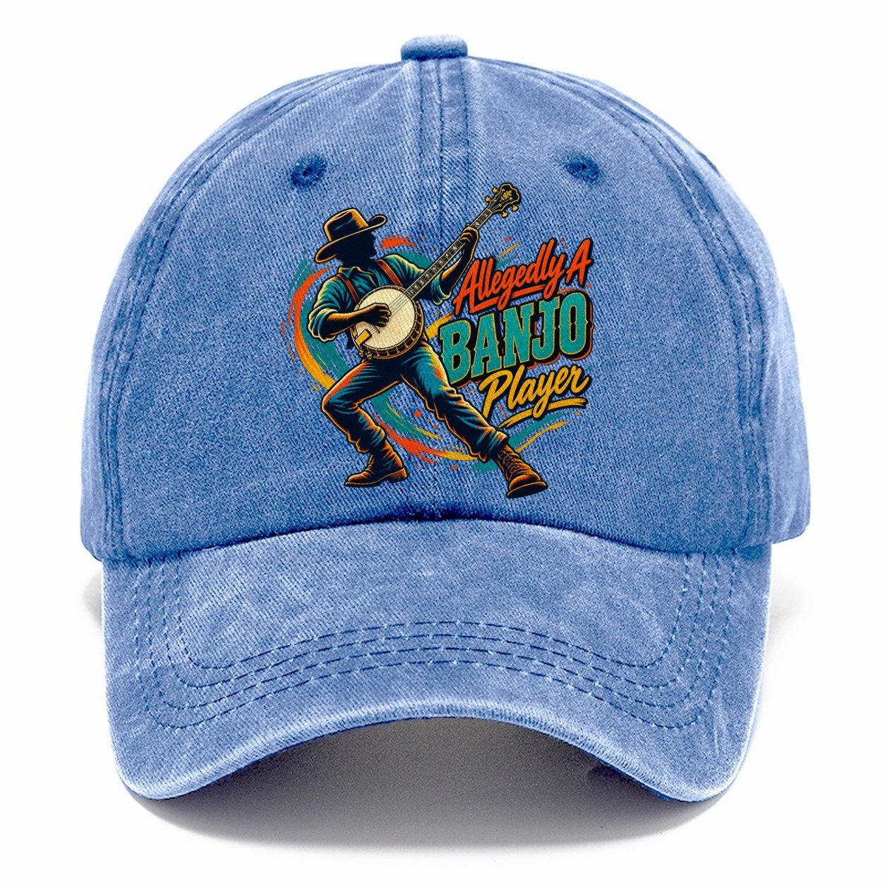 Allegedly A Banjo Player Music Instruments Classic Cap – Summer Sky