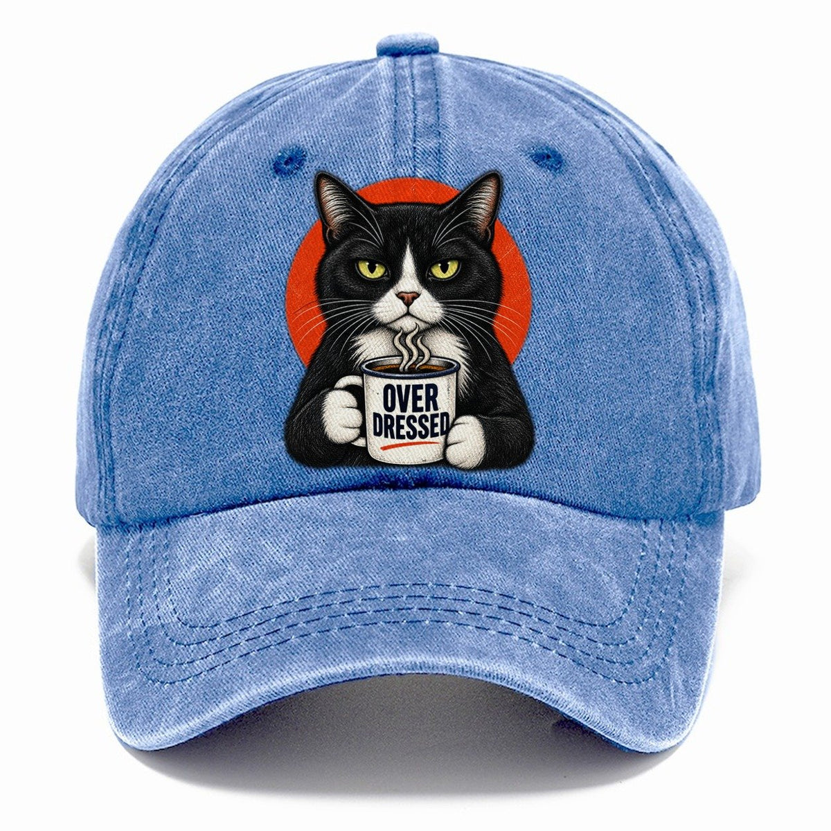 Tuxedo Cat Mug Truths Classic Cap – Summer Sky
