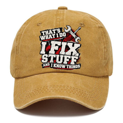 That's What I Do Fix Stuff Classic Cap – Golden Harvest