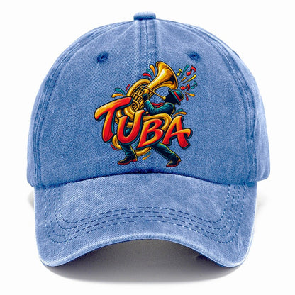 Tuba Wordmark Music Instruments Classic Cap – Summer Sky