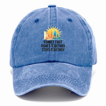 Family Fishes Together Classic Cap – Summer Sky