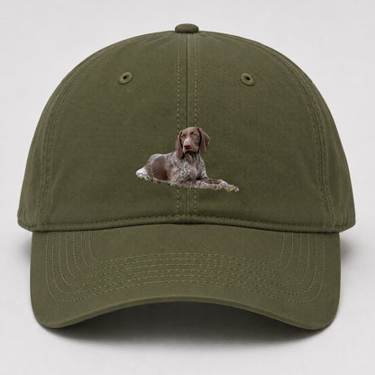 German Shorthaired Pointer 2 Baseball Cap – Army Green
