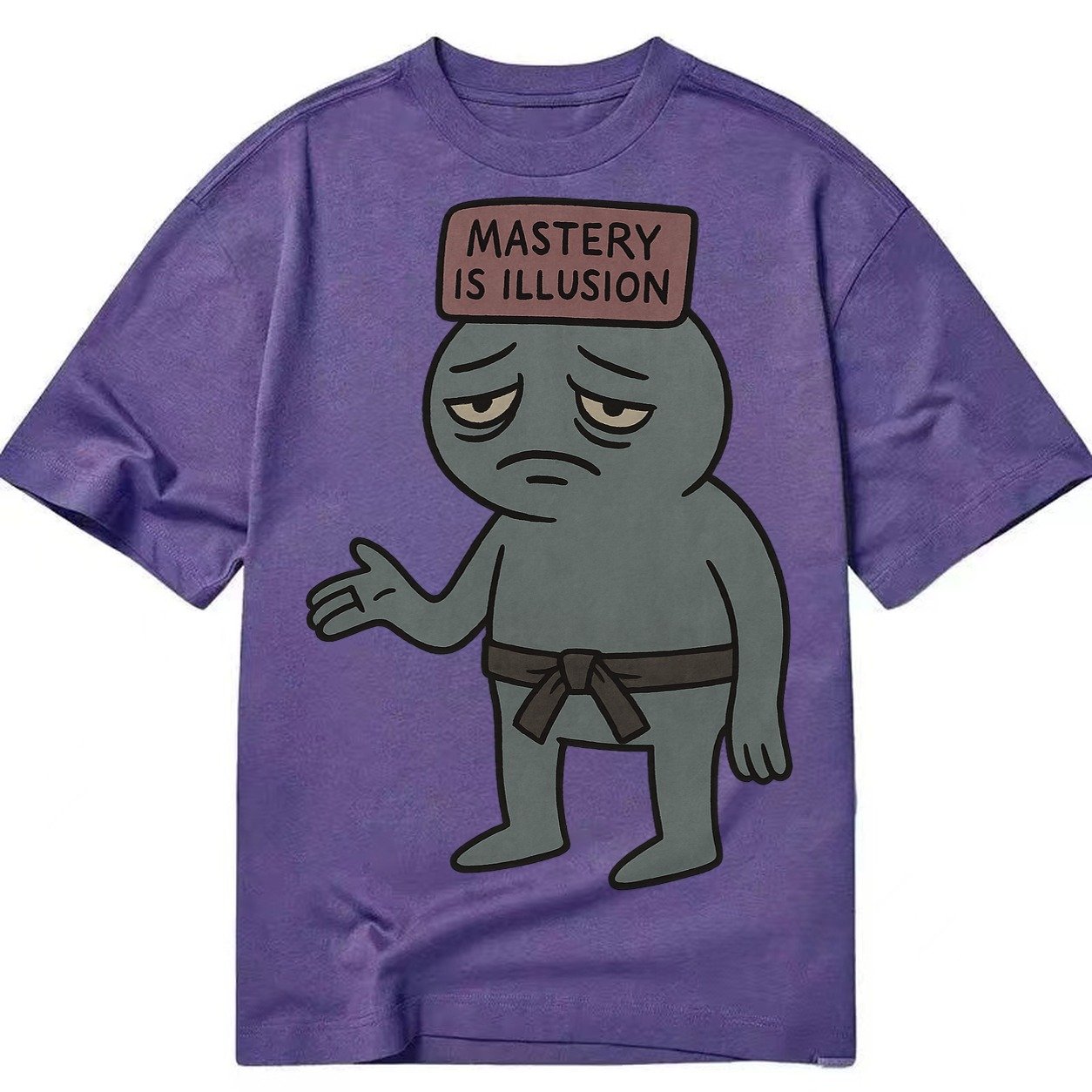 Black Pug Charming Companion Classic T-shirt – Purple