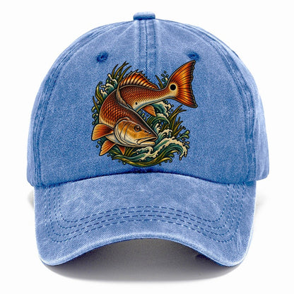 Redfish Tail Spot Fishing Club Classic Cap – Summer Sky