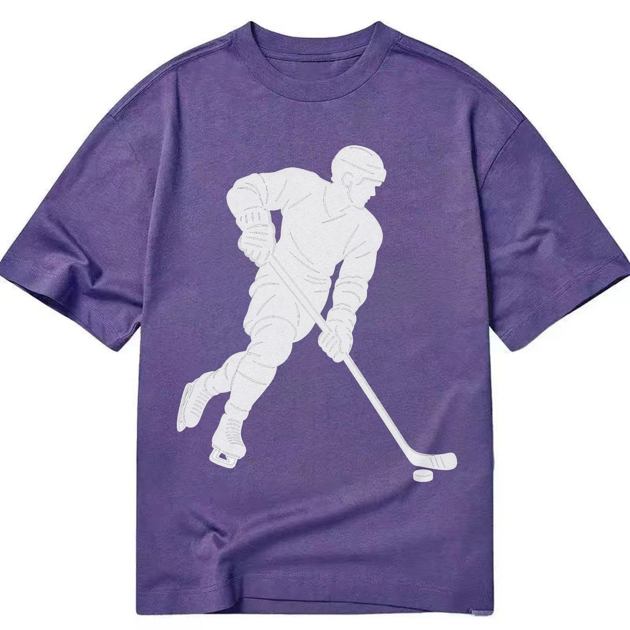 Ice Hockey Player Classic T-shirt – Purple